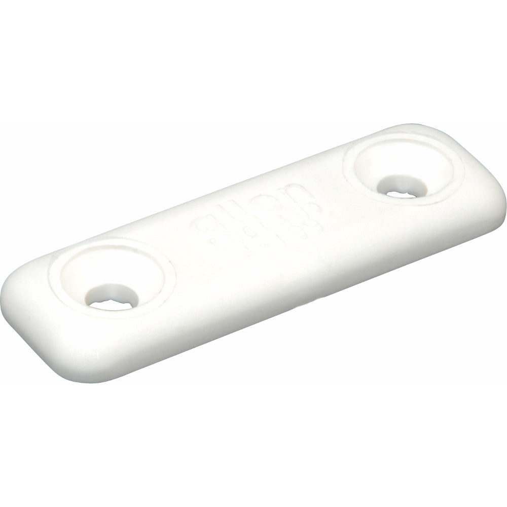 Toe Strap Plate White