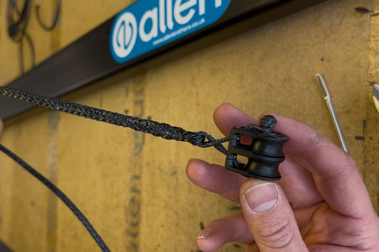 Splicing 4mm Dyneema to a 20mm Double Tii-On
