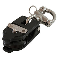 40mm Single Snatch Block - Snap Shackle