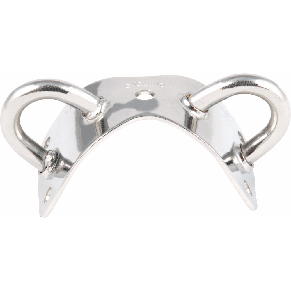 Spinnaker Pole Mast Bracket Double Eye - Stainless