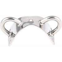 Spinnaker Pole Mast Bracket Double Eye - Stainless
