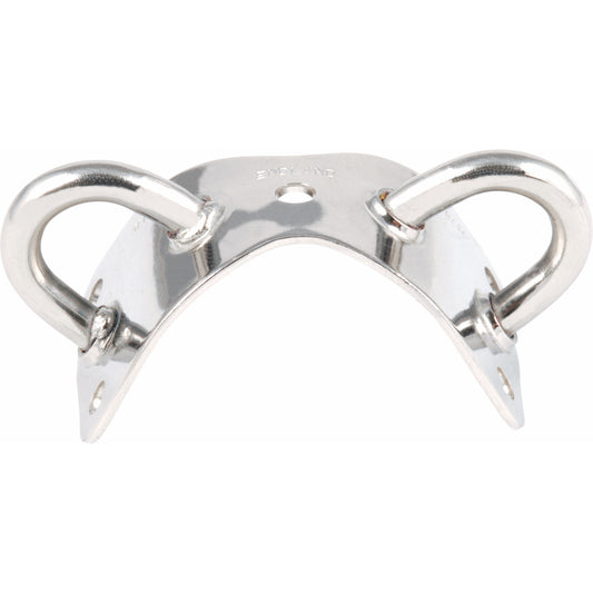 Spinnaker Pole Mast Bracket Double Eye - Stainless