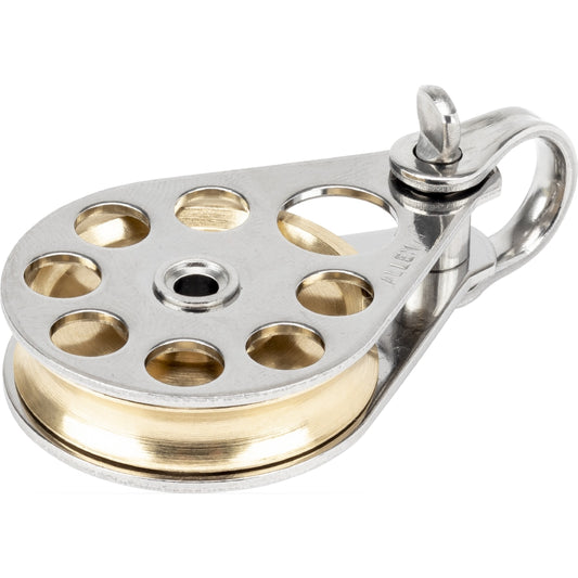38mm Brass Sheaved Block With Shackle