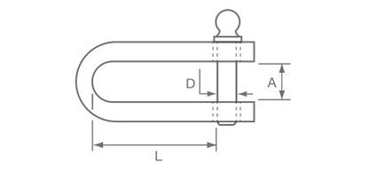 D Shackle With Forged Pin