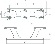 Raked Bollard
