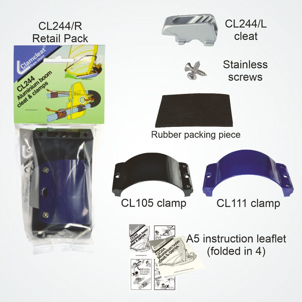 Aluminium Boom Cleat and Clamp