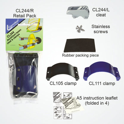 Aluminium Boom Cleat and Clamp